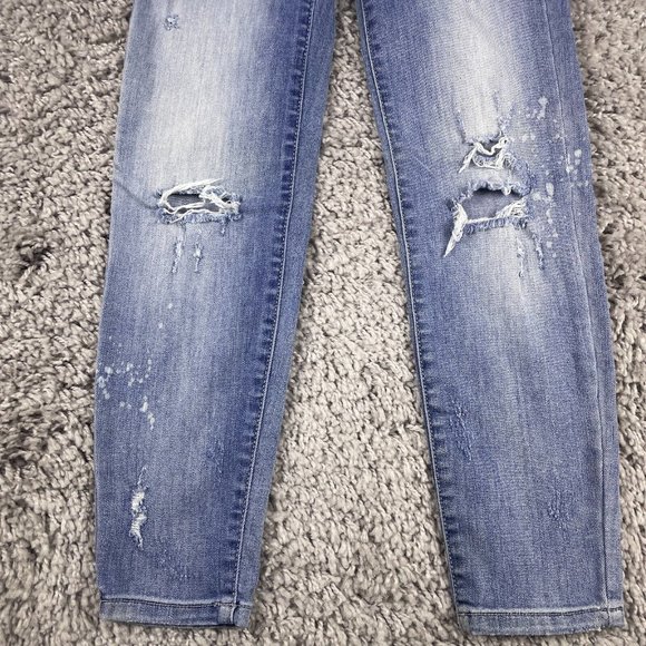 Judy Blue Shredding Up My Life Relaxed Fit Jeans Size 26 Distressed Destroyed - Picture 8 of 16